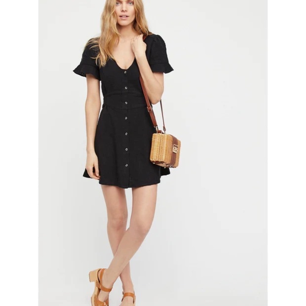 Red Free People Life is Sweeter Dress L